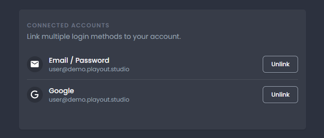 Connected accounts